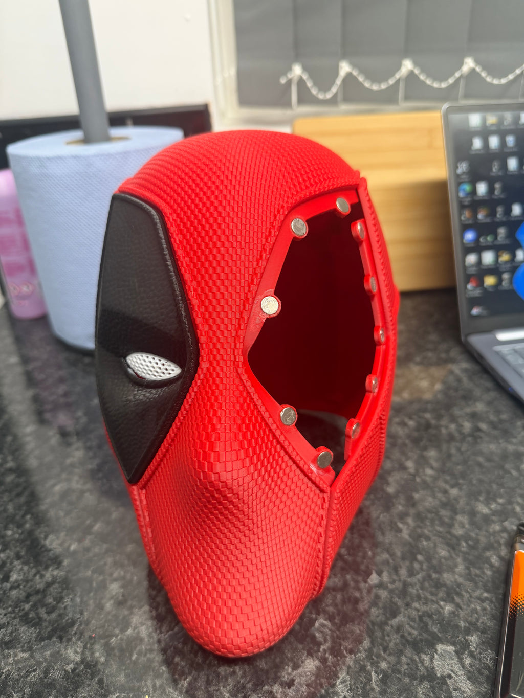 Deadpool 3 movie helmet Textured