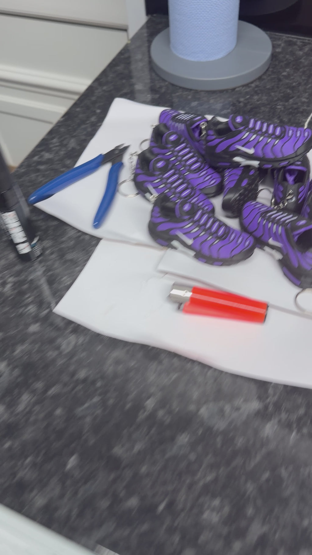 Nike Airmax  TN bag  charm  / accessory   (purple )