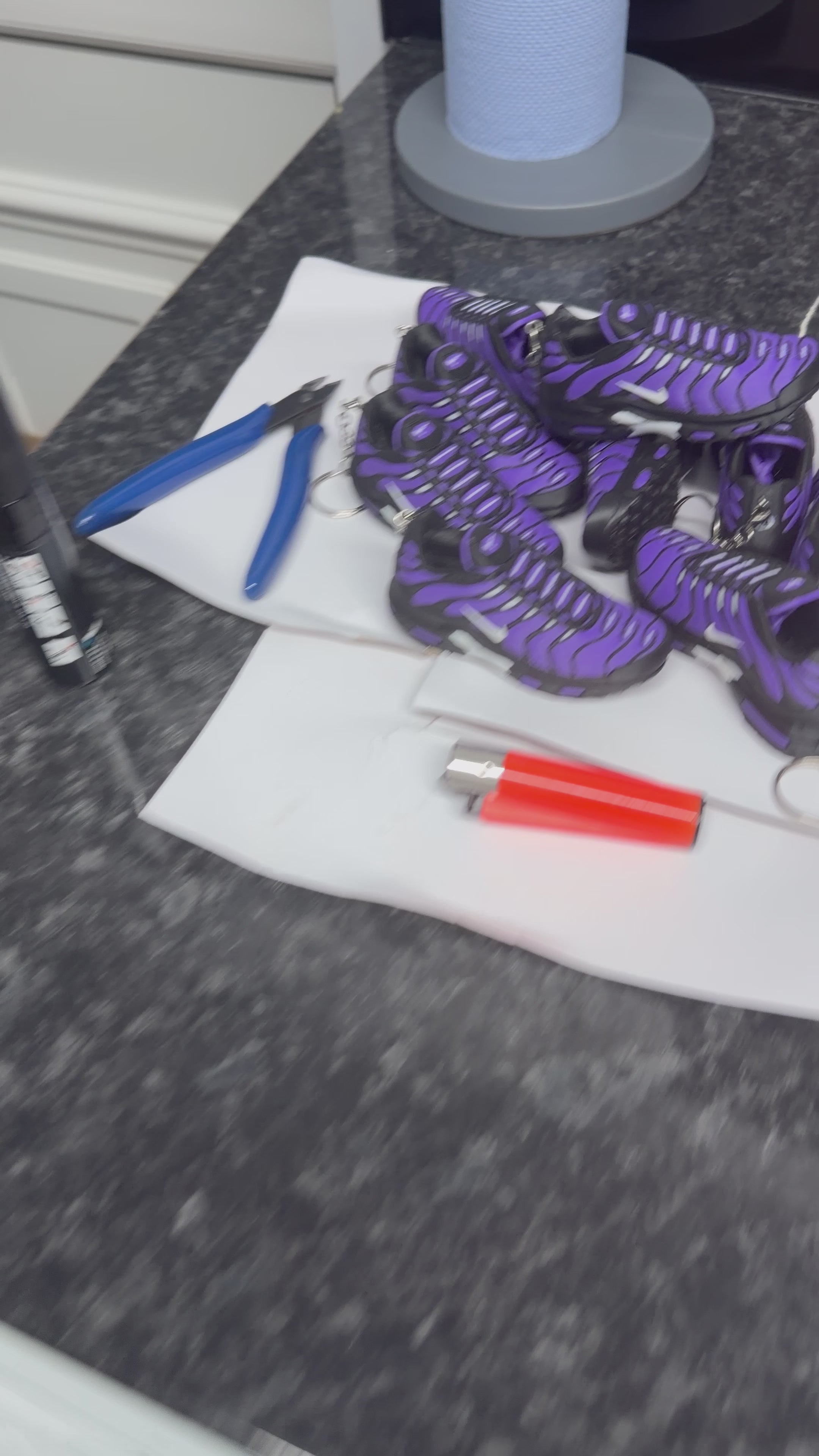 Nike Airmax  TN bag  charm  / accessory   (purple )